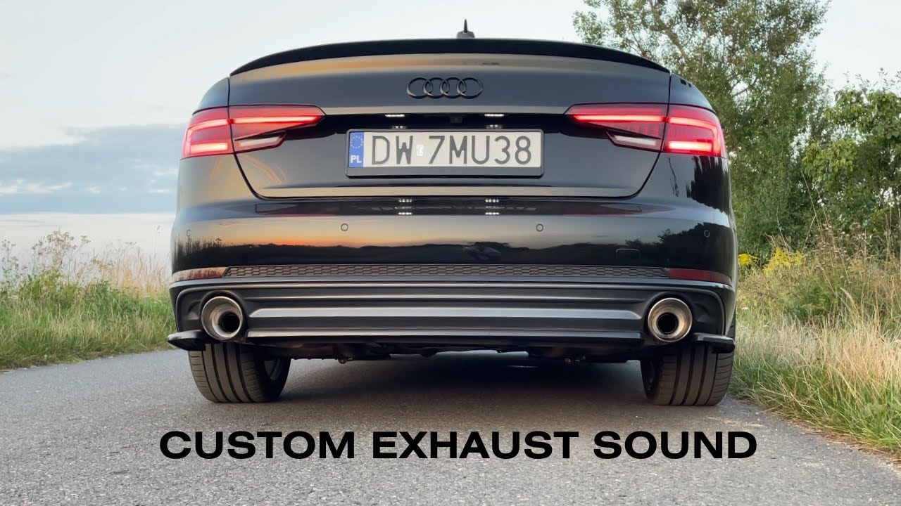 Audi A4 B9 2.0TFSI Custom Cat-back Exhaust Sound