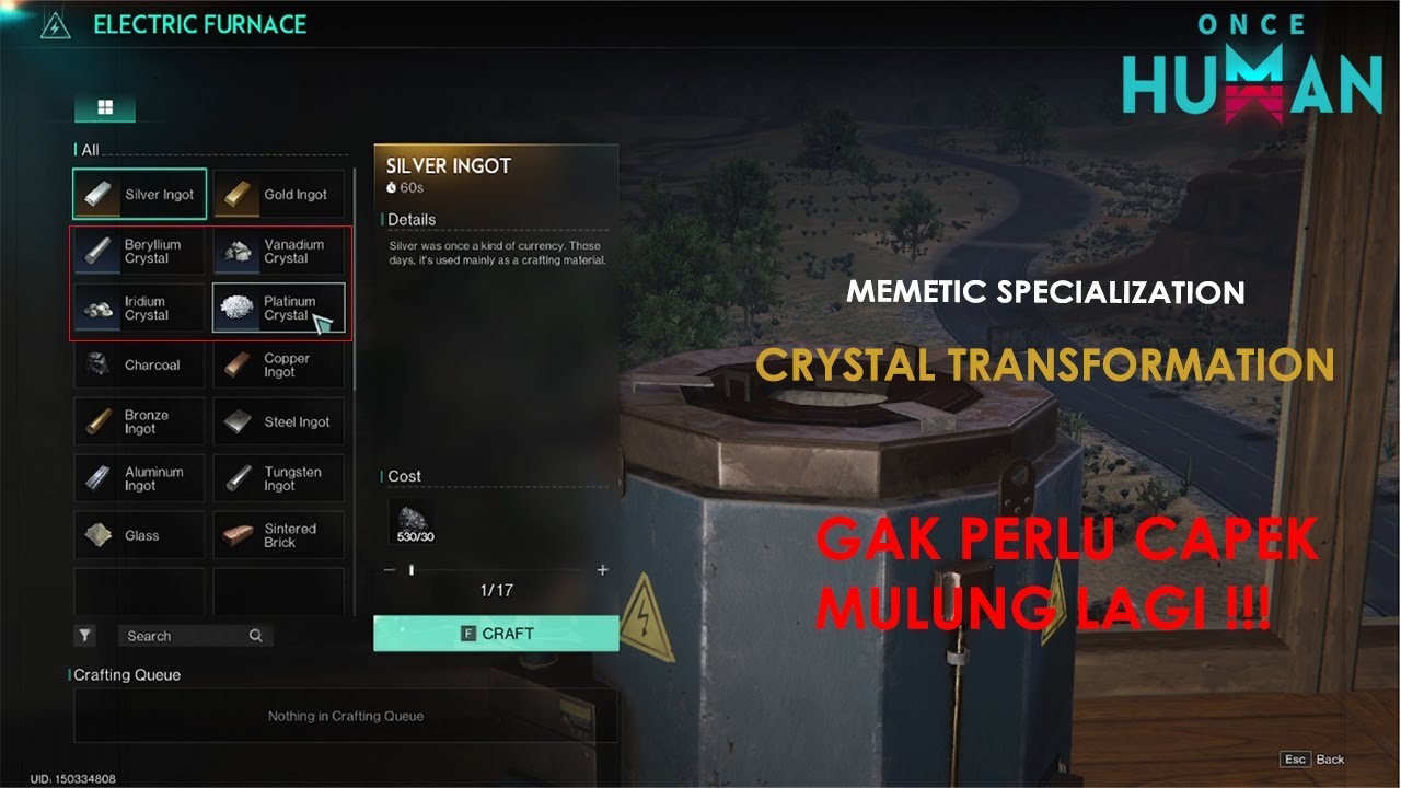 ONCE HUMAN CRYSTAL TRANSFORMATION - GG MEMETIC SPECIAL