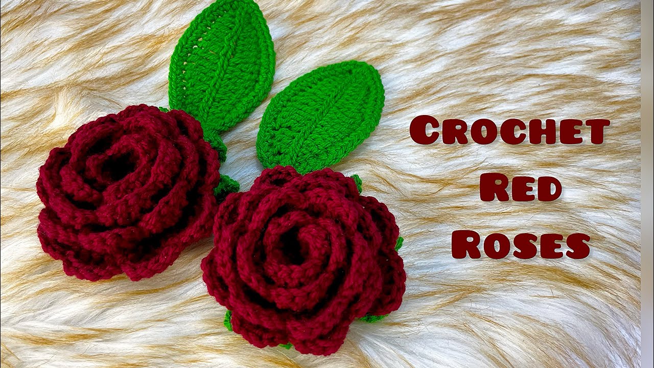 Wow! 🥰 Super Easy Crochet Rose 🌹|Step-by-Step Tutorial Quick & Easy 3D Flower #crochet #flowers #diy