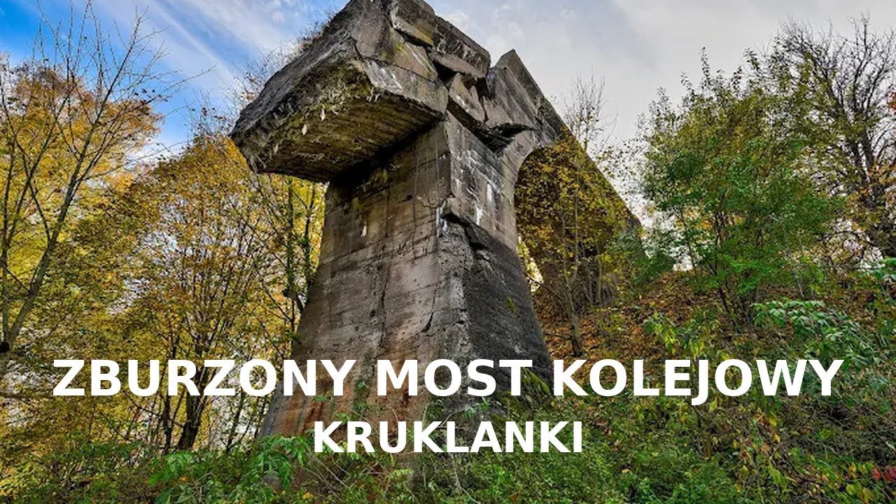 Ruiny mostu kolejowego w Kruklankach