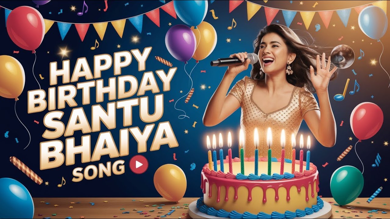 Happy Birthday Santu Bhaiya Song 🎉🎶 | Special Birthday Song with Name