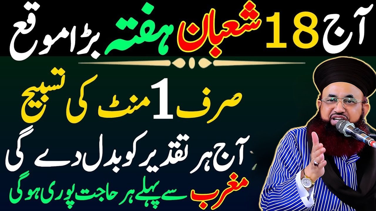 18 Shaban Hafta Ke Din Surah Kausar Ka Powerful Wazifa 🤲 | Dr Jalali Bayan | 18 Shaban 2026