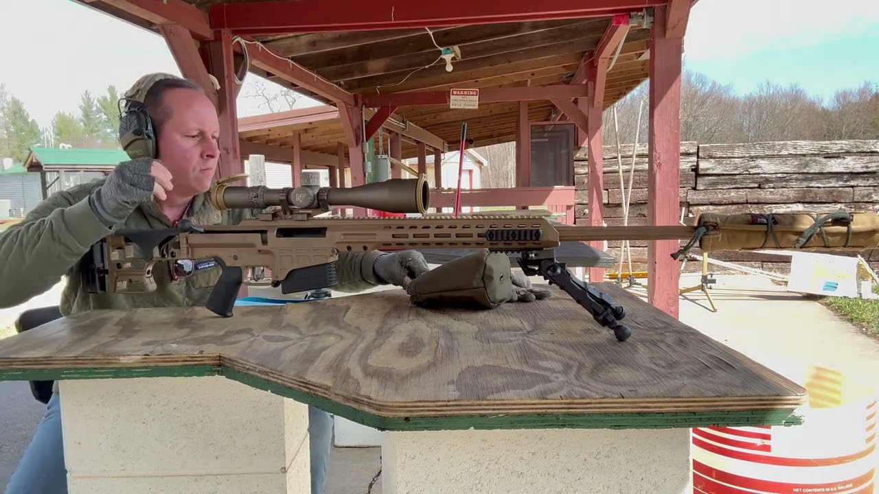 Barrett MK22 -  MRAD .300 NM 220gr on steel plates