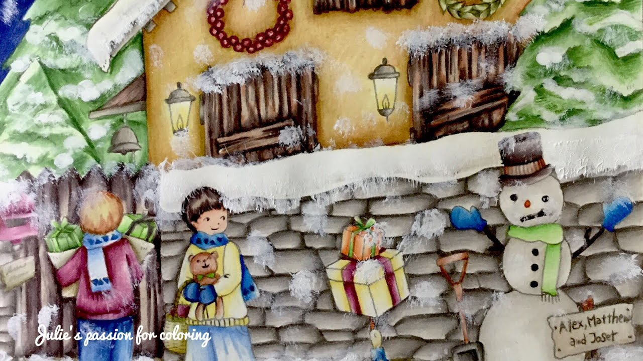 ROMANTIC COUNTRY by Eriy - prismacolor pencils - color along PART 2