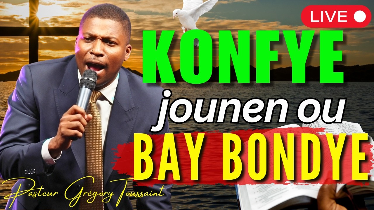 Konfye Jounen Ou Bay Bondye |Favè Bondye Sou Lavi W |Pasteur Grégory Toussaint Adoration #livestream