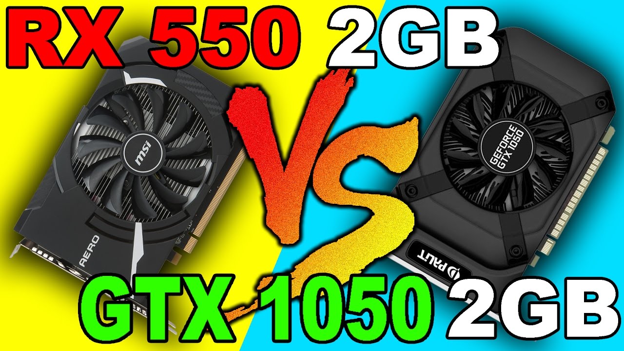 RX 550  vs GTX 1050  |Ryzen 5 1400| Comparison