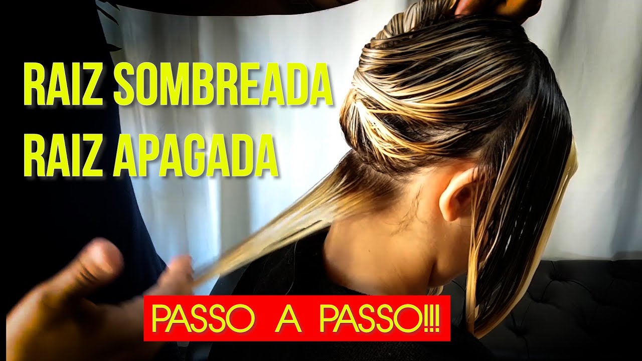 COMO FAZER RAIZ SOMBREADA E RAIZ APAGADA/MECHAS CRITIVAS/PASSO APASSO.