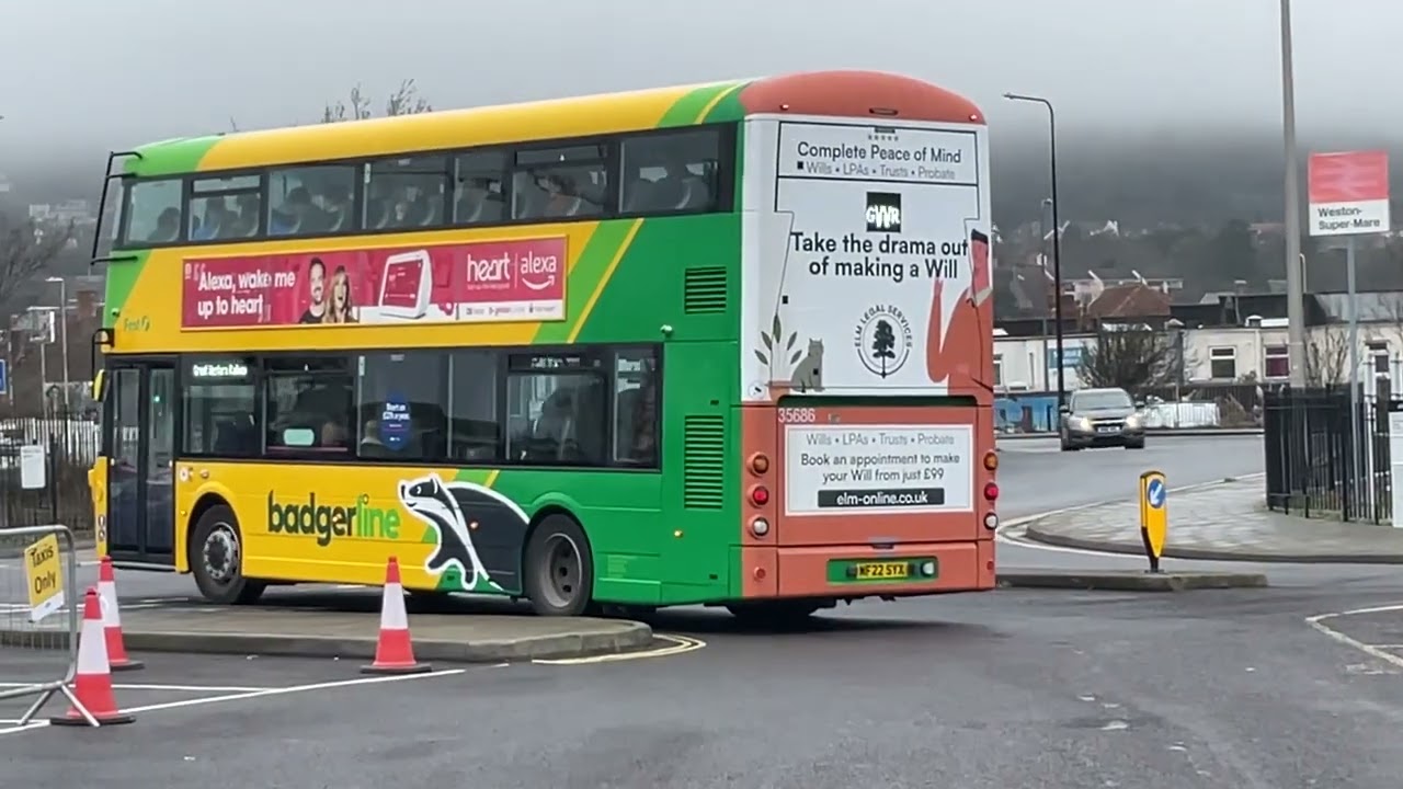 Rail Replacement buses & coaches at Weston-super-Mare.