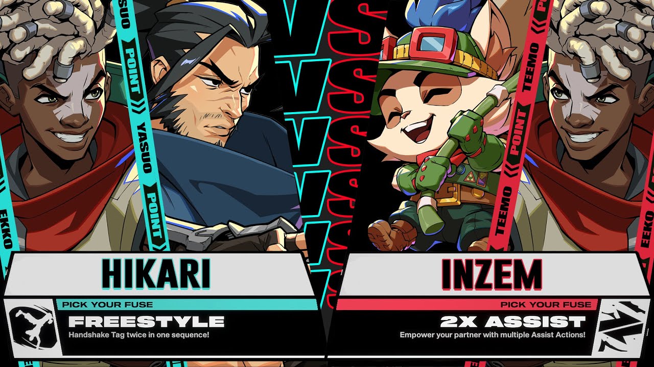 Hikari (Yasuo / Ekko) vs Inzem (Teemo / Ekko) - 2XKO