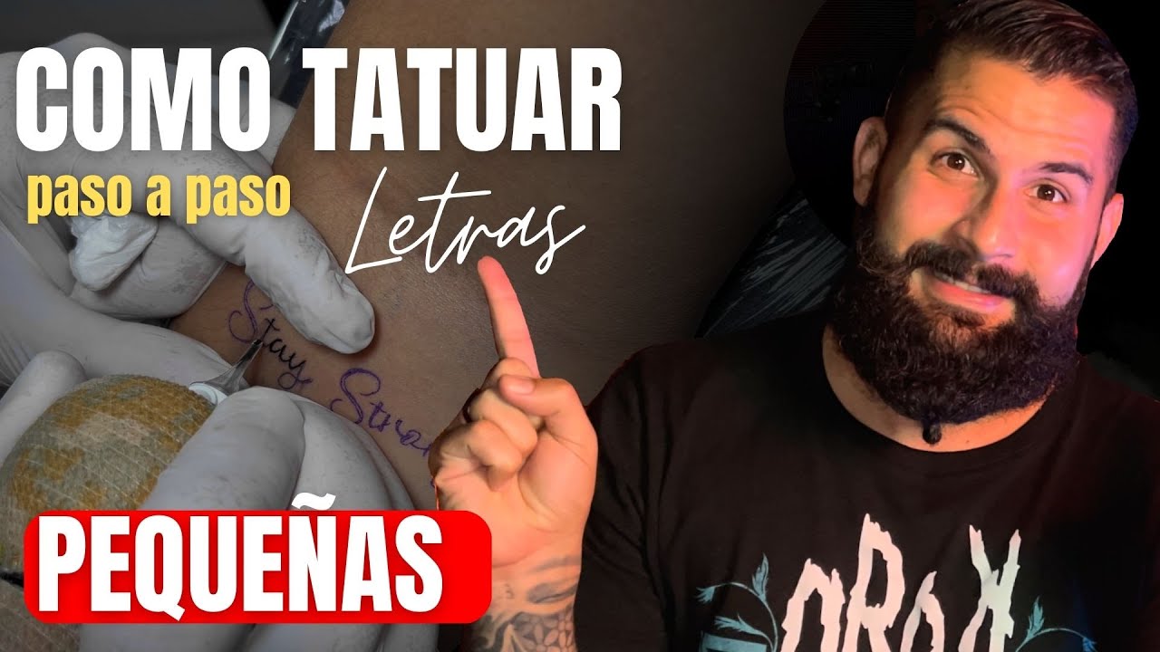 ¿Como TATUAR LETRAS - Pequeñas // Paso a Paso?