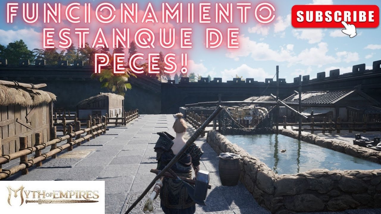 Myth of Empires РЫБОЛОВНЫЙ ПРУД, ПРУД ДЛЯ РЫБАЛКИ И ОХОТЫ AFK