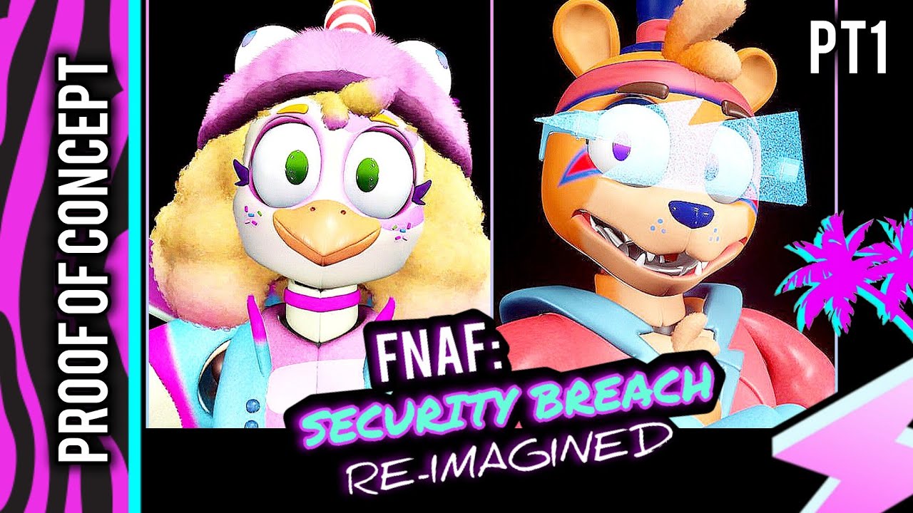 Я ПЕРЕРАБОТАЛ FNAF SECURITY BREACH PT 1 (Видео с демонстрацией концепции) #fnaf #5nightsatfreddys