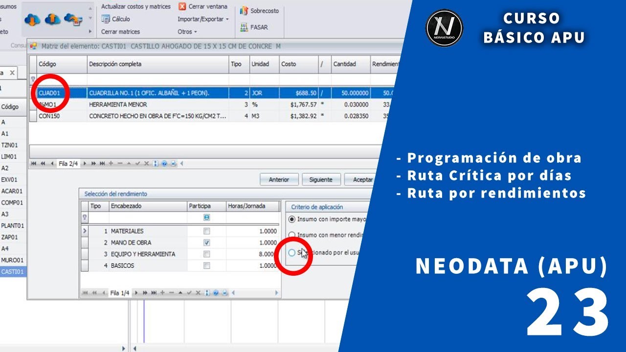 Curso básico de APU con Neodata_Programación de obra_Ruta Crítica 2