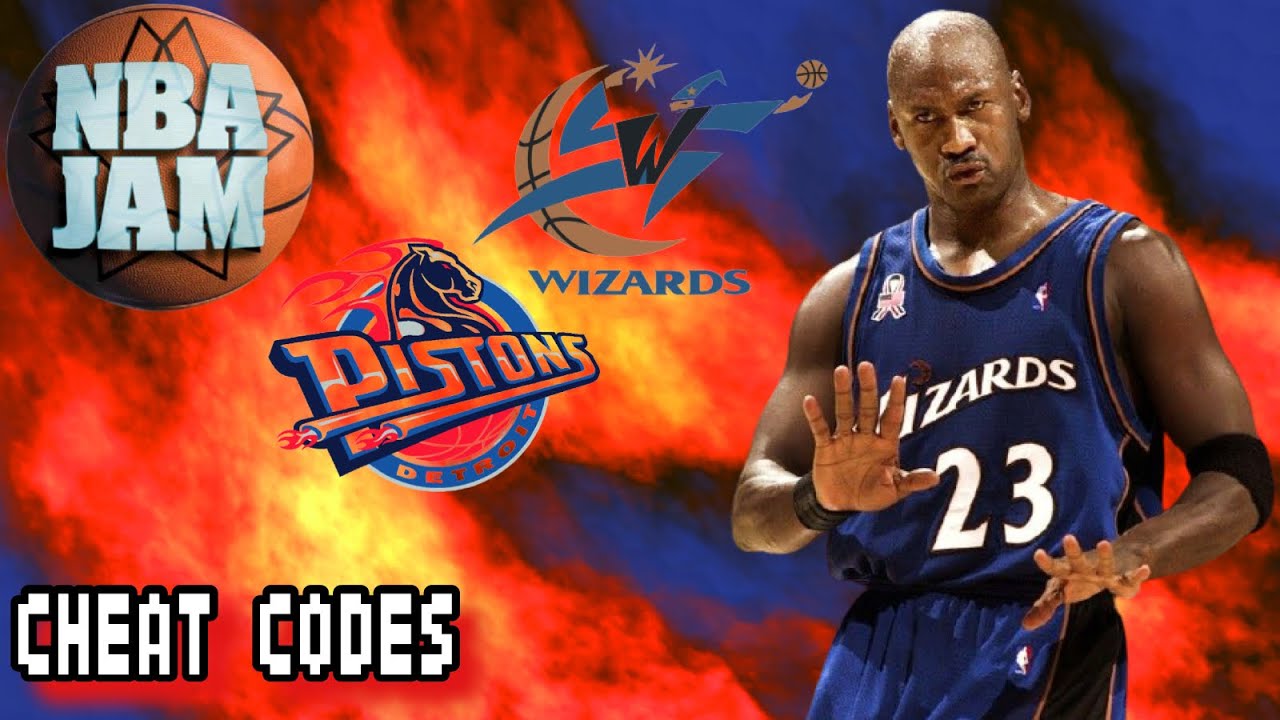 NBA Jam PS2 Gameplay - Detroit Pistons @ Washington Wizards (Cheat Codes)