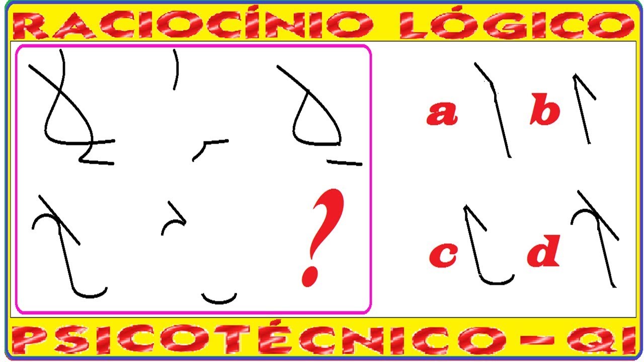 Raciocínio Lógico Figuras Sequência Psicotécnico QI Quociente de Inteligência Detran Concursos RLM