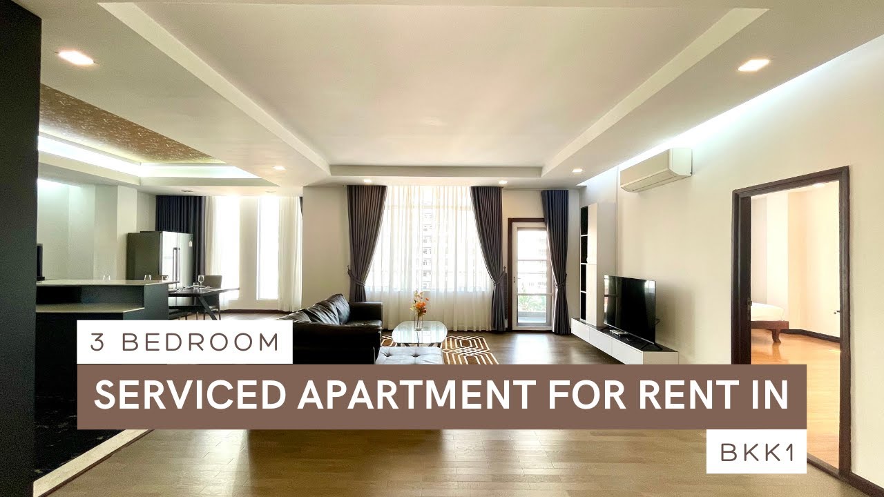 3 Bedroom Serviced Apartment For Rent in BKK1