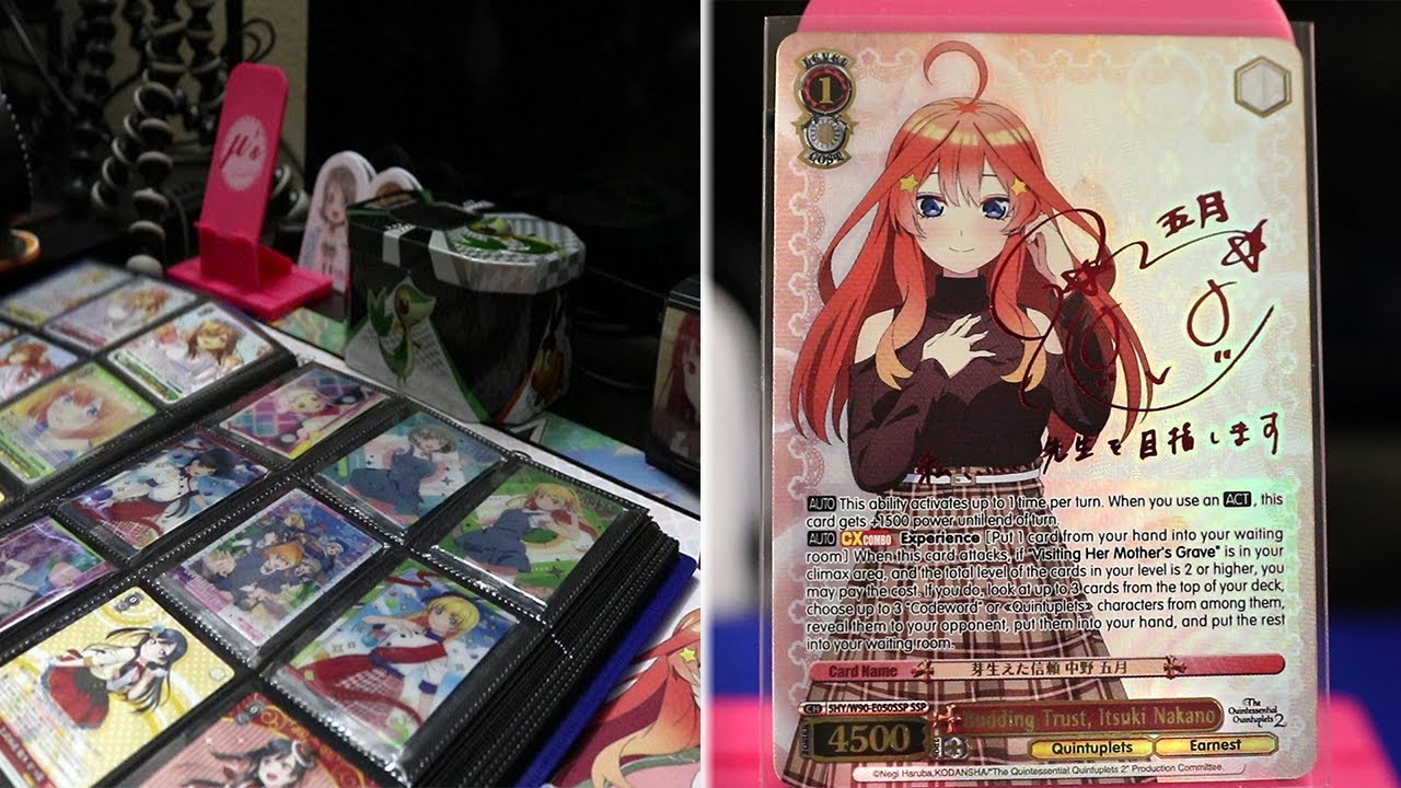 Assembling My Anime Card Binder