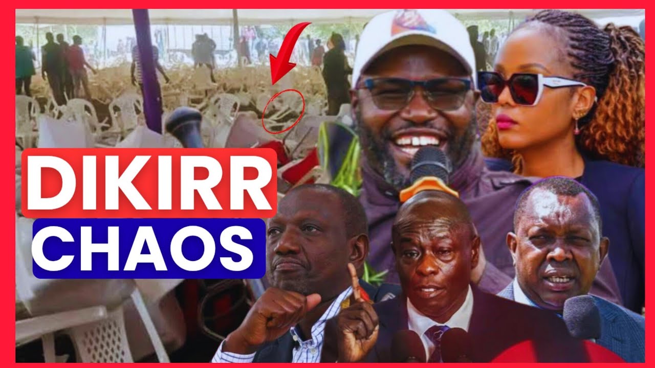 BODYGUARDS Rescue JOHANA NG'ENO Wife as OSCAR SUDI Heckled & Chased FORCING Memorial STOP over CHAOS