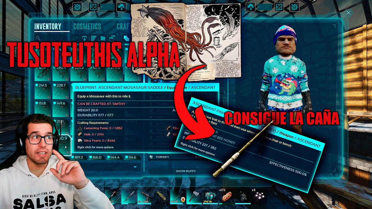 CAÑA ARK SURVIVAL | SIGUE LOS PASOS PARA CONSEGUIR LA MEJOR CAÑA | COMO PESCAR MEJORES PECES