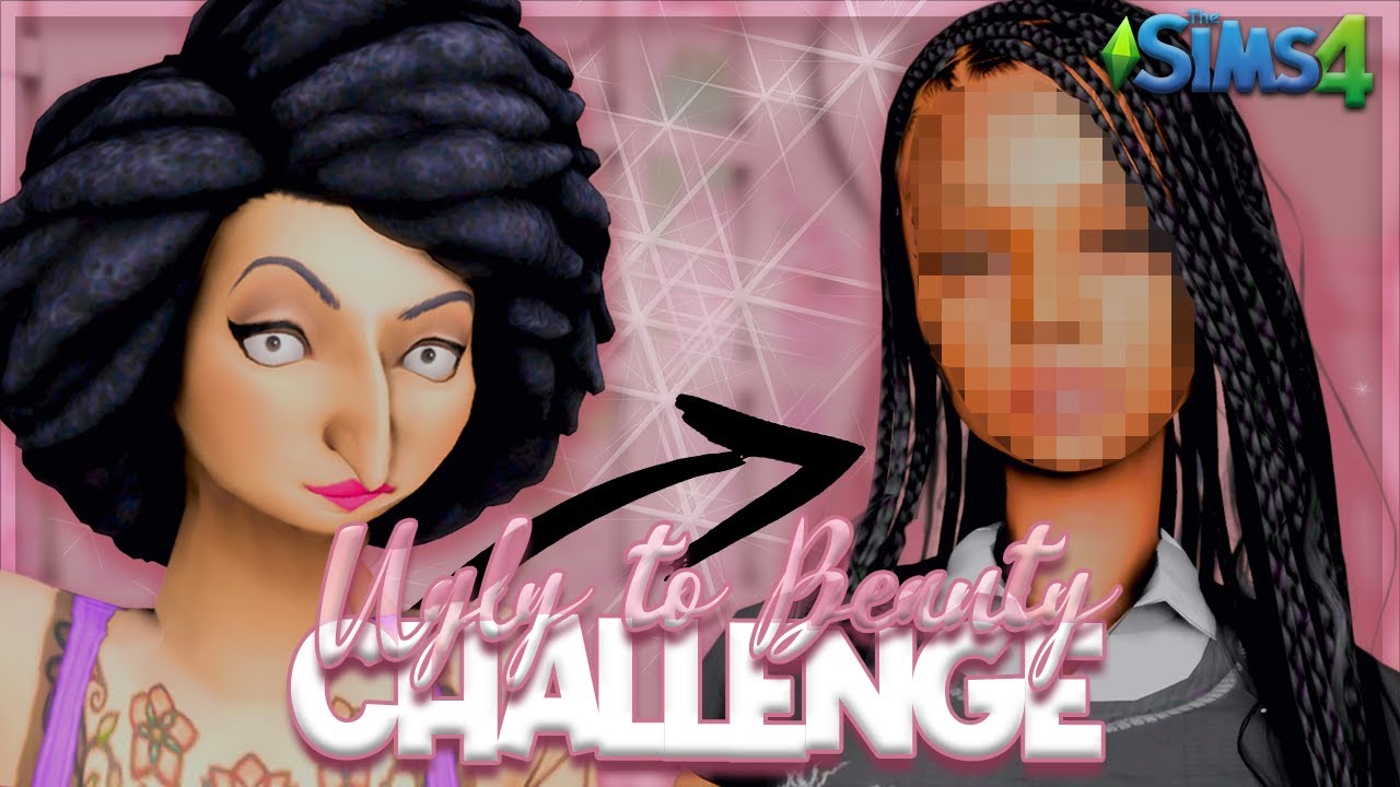 SIMS 4 CAS // UGLY TO BEAUTY CHALLENGE!🌸// **FAILED!❌** SIM BATTLE W/@simsbynya
