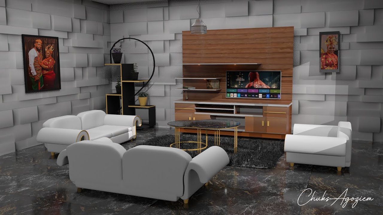 Sitting Room Modeling Maya 2019 