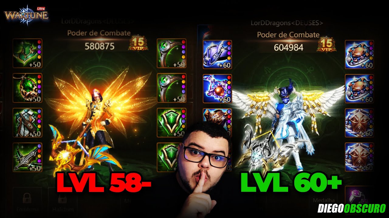 Upando ACC de Um dos TOP Tranca Para Nível 60 - Wartune Ultra!