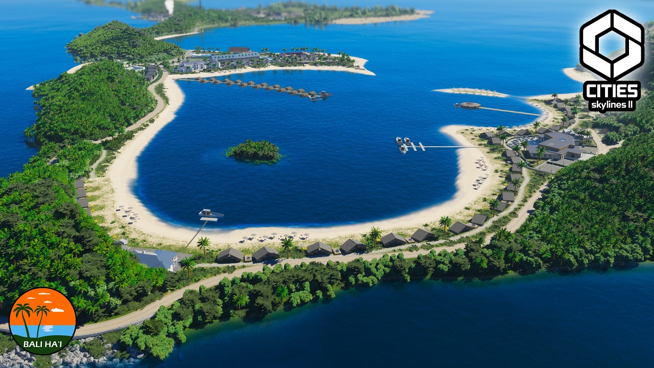 Creating a Luxury Beach Hotel Resort in Cities: Skylines 2 | Bali Ha’i ep05