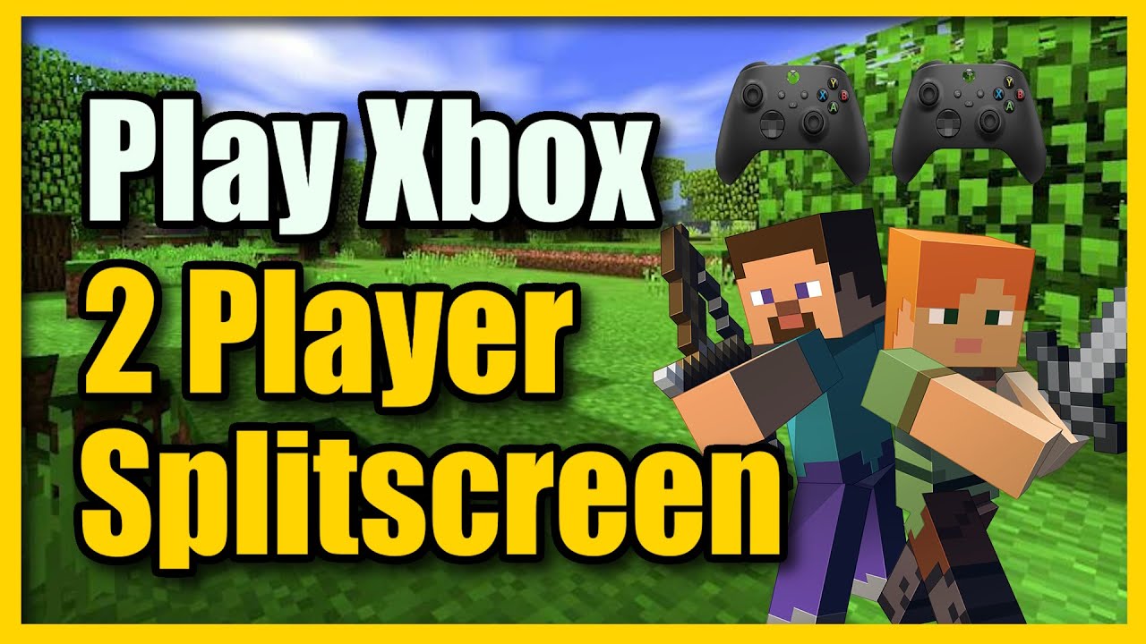 Как играть в Minecraft на Xbox на разделенном экране (2 игрока на одном экране)