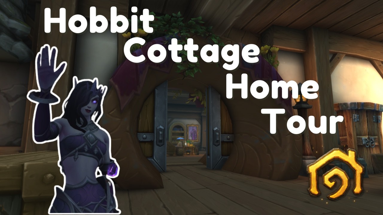 Touring My Hobbit Cottage Themed Home 🌱 WoW Housing 🏡