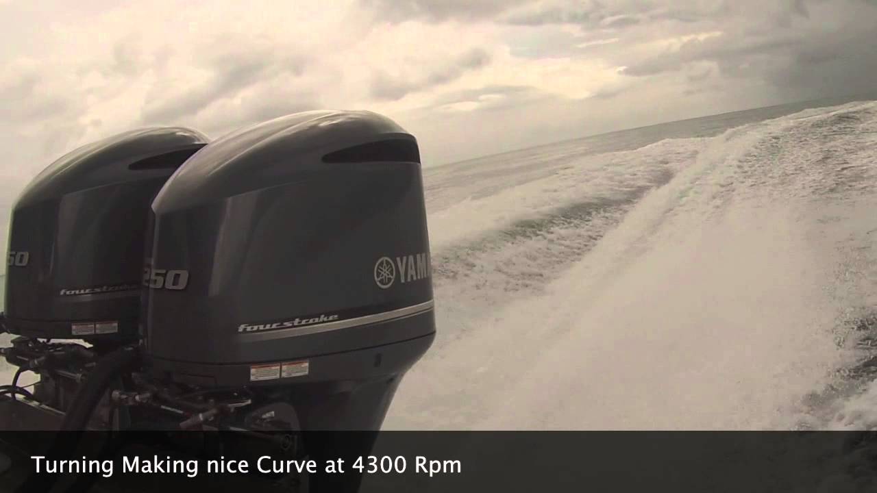 Yamaha twin F250 Test Run.