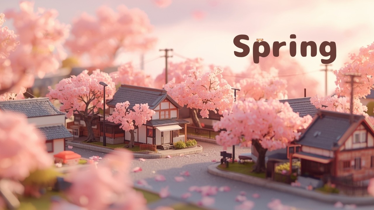 Spring Miniature Village 🌸| Calm Ambient Scene