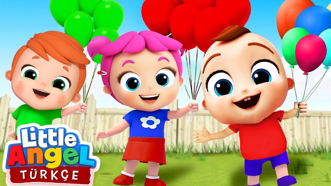 Oyuncak Arabamızı Balon İle Süsleyelim | Eğlenceli Ve Öğretici Çocuk Şarkıları | Little Angel Türkçe