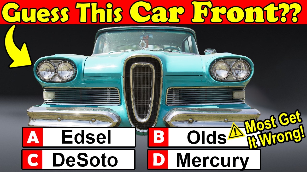 Can You Guess 20 Vintage Cars from Their Front Ends? Start Now...