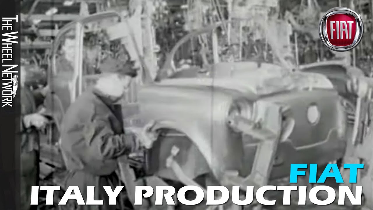 Fiat 500 and 600 Production in Italy (Historic Footage)