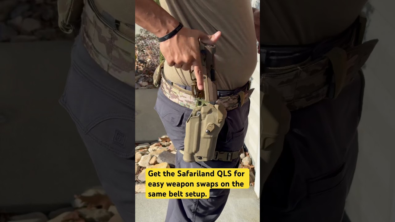 Safariland QLS Setup.  Easy Weapon Changes #safariland #qls #quickdraw