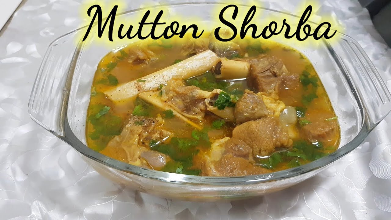 Mutton Shorba | Black Pepper Mutton  Recipe By Cooking With Mahrama