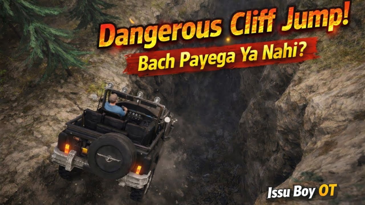 Ye Jump Galat Ho Gaya 😨 | Jeep Fell Into Deep Cliff | Hindi Gaming Shorts