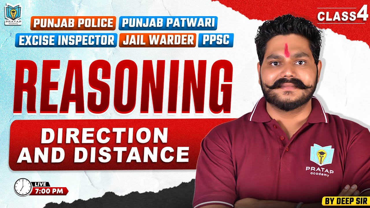 Direction & Distance For Punjab Police, Jail Warder, Patwari & All Other Exams 2025 | By Deep Sir #4