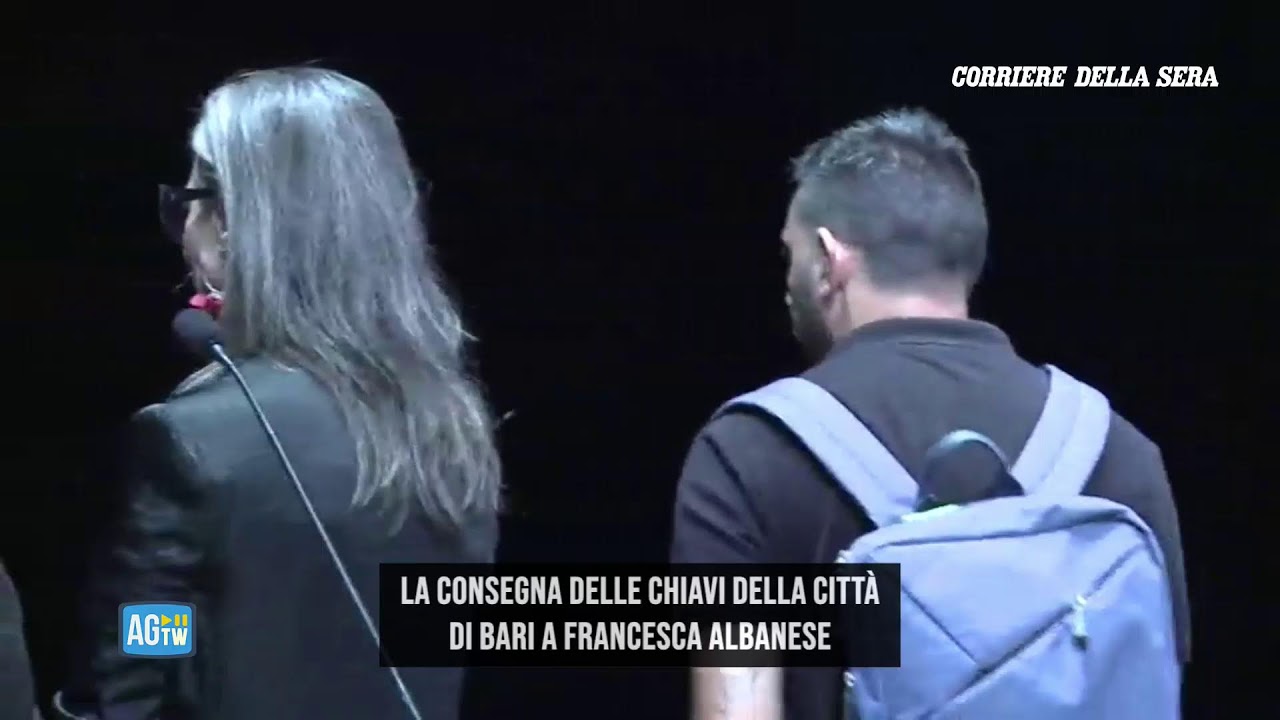 Bari, le chiavi a Francesca Albanese