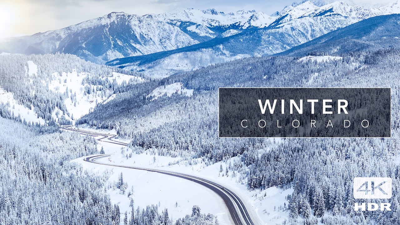 Colorado Landscape - WINTER 4K -  Nature Relaxation Film with peaceful music