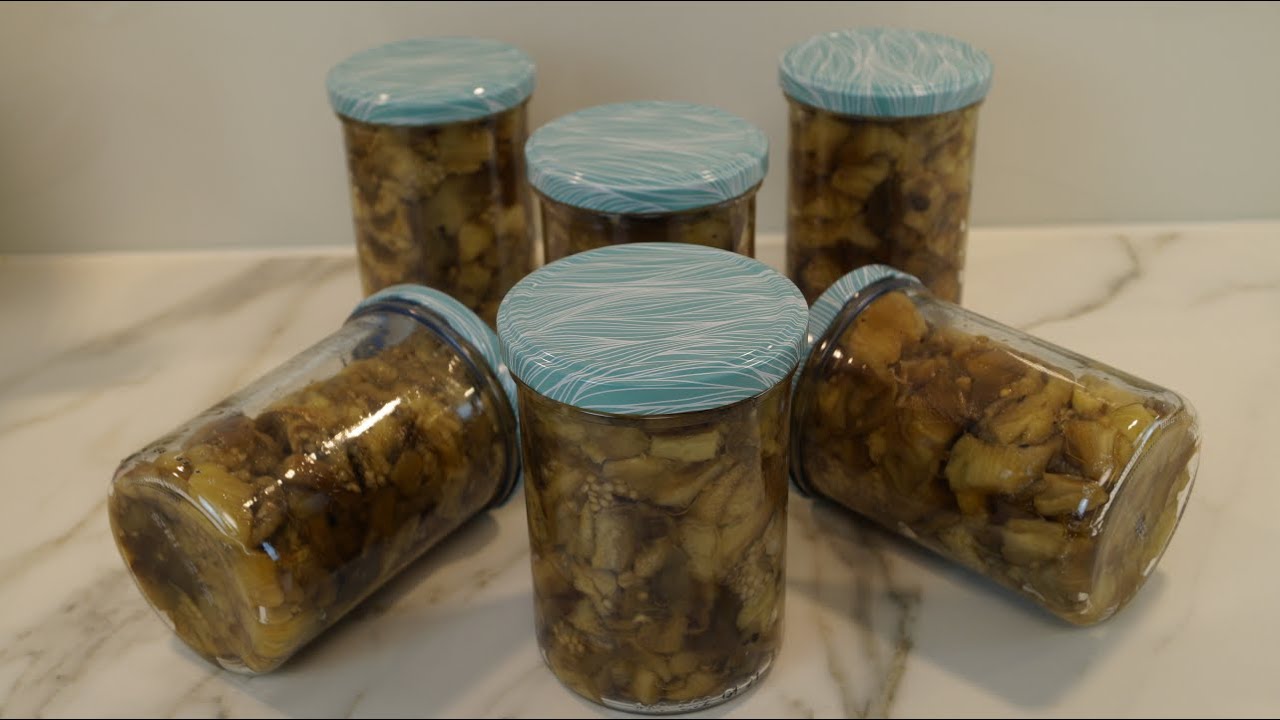 Közde Patlican Konservesi (Eingelegte Auberginen im Glas)