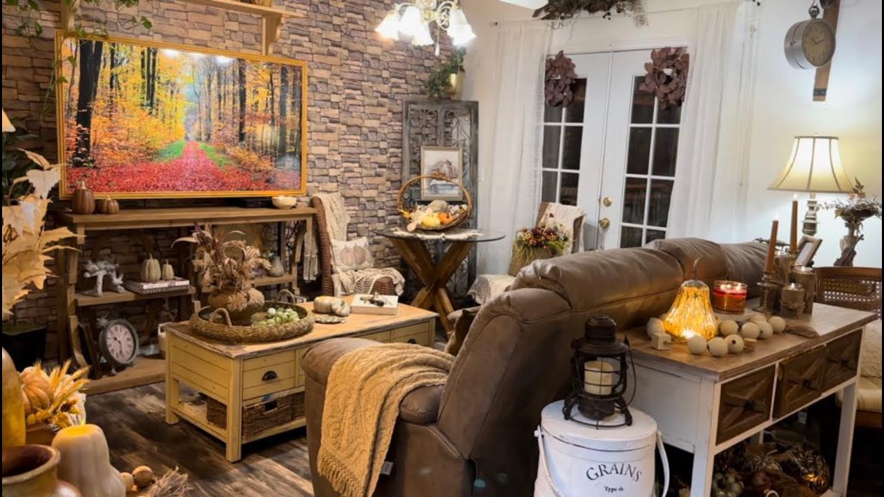 Tour pela Sala com Decoração de Outono