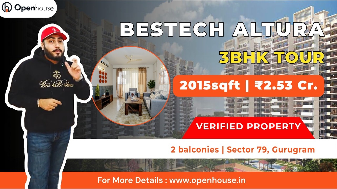 Bestech Altura 2015 sqft | 3BHK Flat Tour | Sector 79 Gurgaon