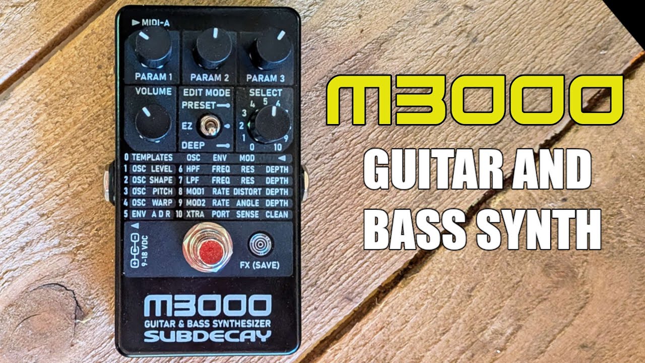 Subdecay M3000 - Guitar and Bass synthesizer