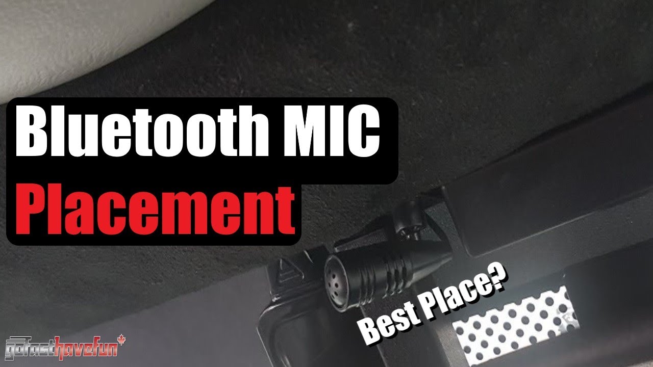 Bluetooth Microphone / Mic Installation and Placement | AnthonyJ350