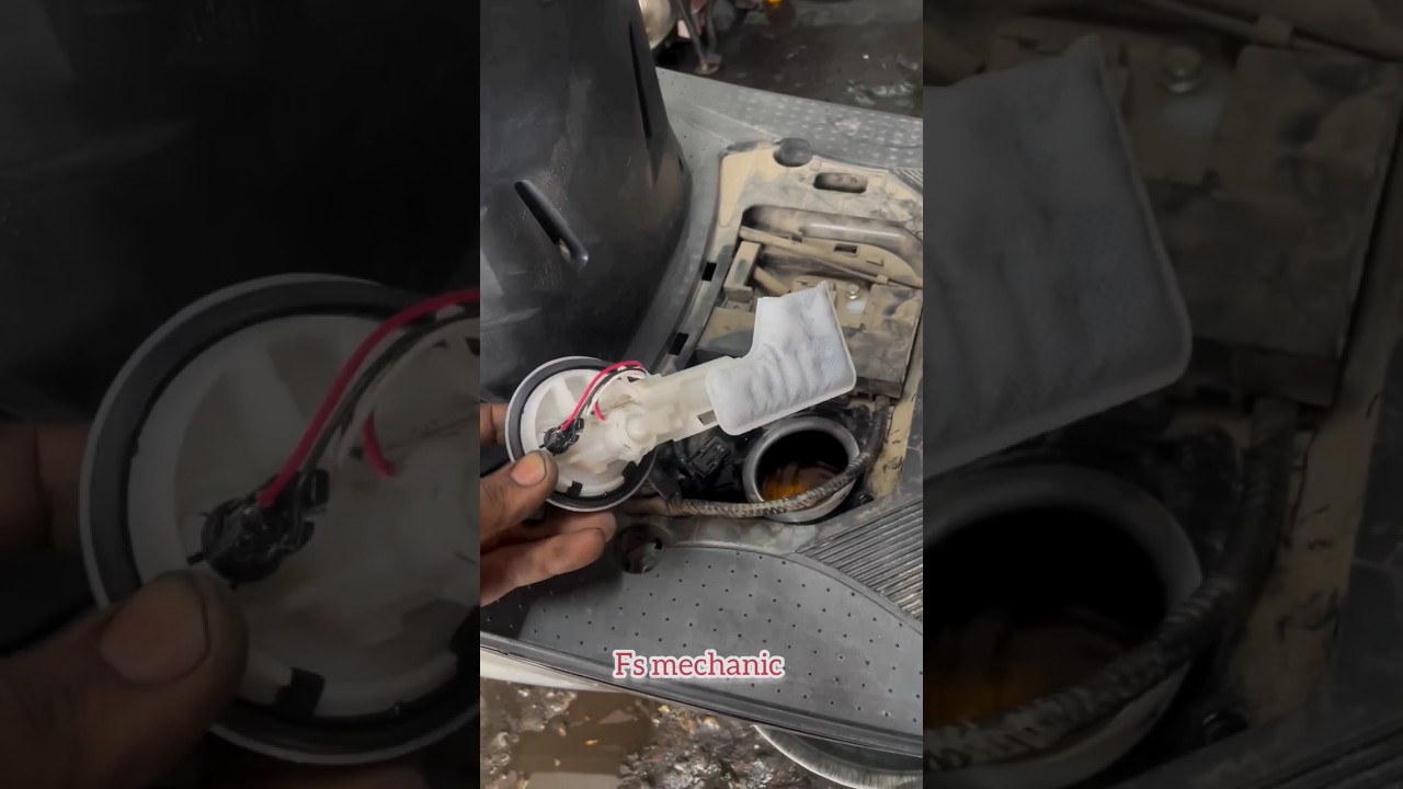 tvs Jupiter bs6 new model fuel pump clean 🪥🛵🧑&zwj;🔧🪛 #fsmechanic #automobile #ytshorts