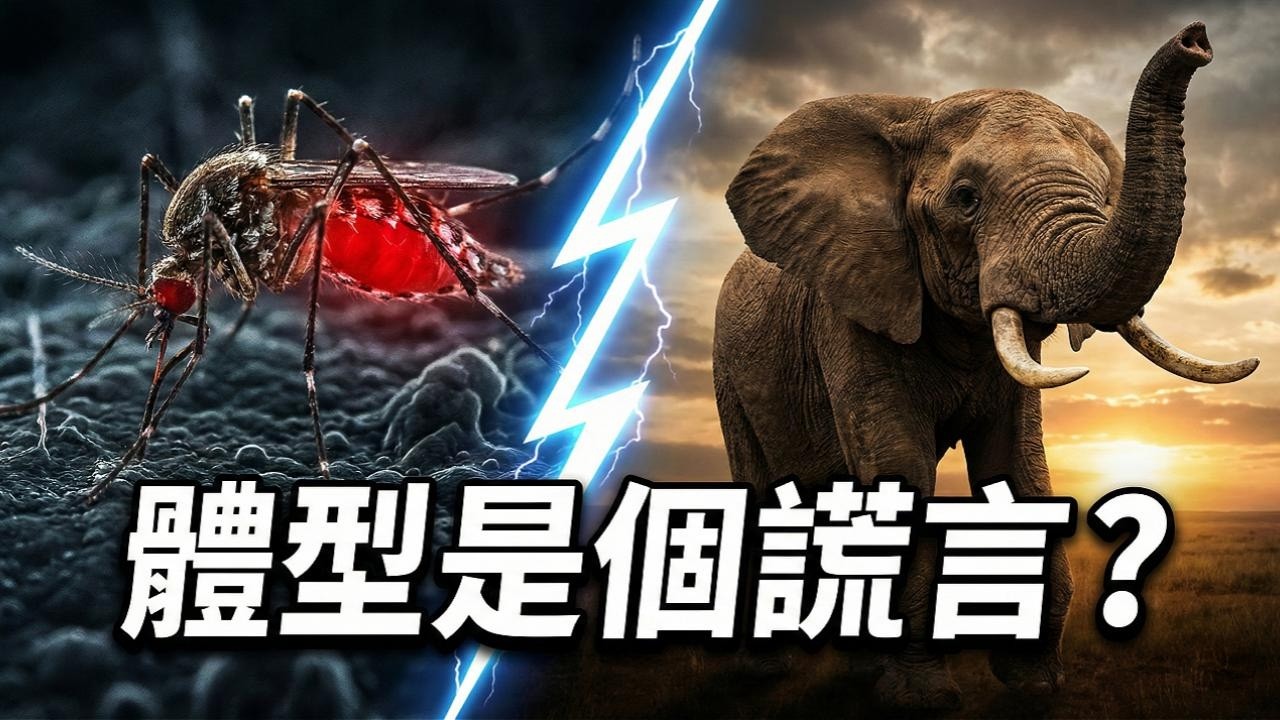 體型是個謊言？從 100 萬殺手到 6 噸巨獸，你不知道的自然界生存真相！#自然法則 #動物冷知識 #進化論 #生存智慧 #紀錄片