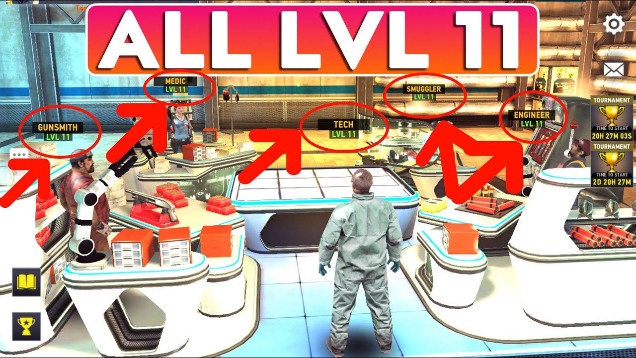 Dead Trigger 2 All Max Level (Tech, Smugler, Engineer, Medic, Gunsmith)