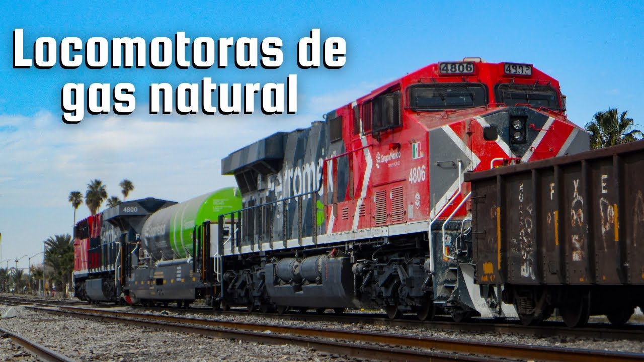 Las nuevas LOCOMOTORAS de GAS NATURAL de FERROMEX asi funcionan. Te lo explico todo (Subtitles)