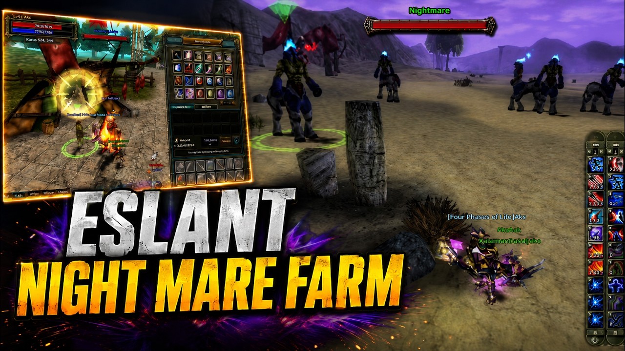 Knight Online Eslant Night Mare Farm | Gold Premium vs DC Premium